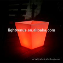 Специальный дизайн декоративный пластиковый горшок освещенные плантатор, китайский производитель